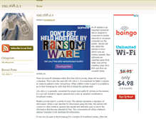 Tablet Screenshot of 19216821.org